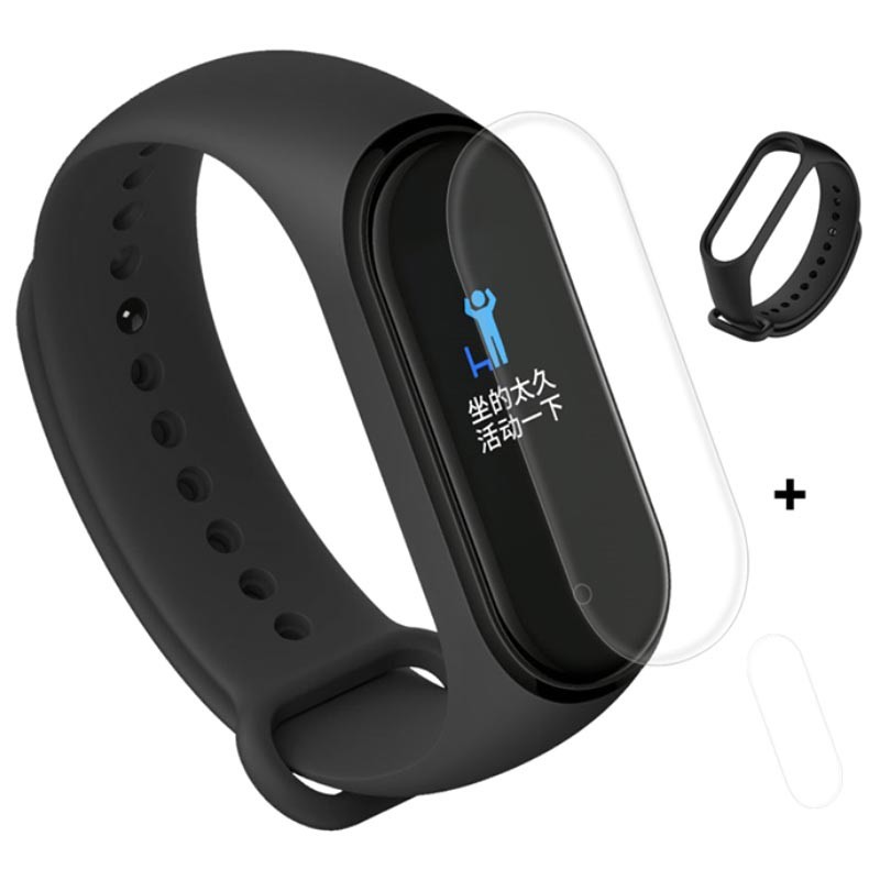 ANTI GORES XIAOMI MI BAND 3 &amp; 4 SMARTWATCH MI BAND 4 SCREEN GUARD PROTECTOR MIBAND4 PELINDUNG LAYAR