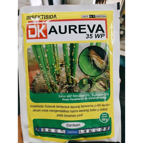 DK AUREVA 35WP / NITENPYRAM 5% + BUPROFEZIN 30%, ORIGINAL PT.DANKEN 100GRAM