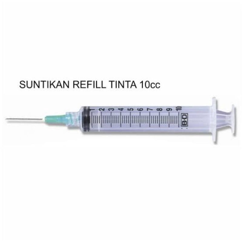 Suntikan isi ulang tinta printer 10 ml + Jarum