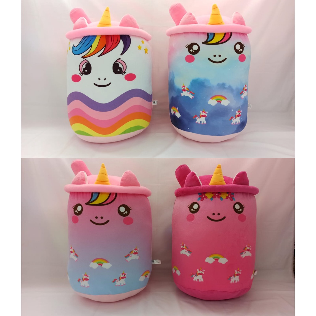 BONEKA BOBA UNICORN - LOL - RAINBOW STAR JUMBO 45CM PREMIUM QUALITY - BANTAL BONEKA BOBA KARAKTER BT
