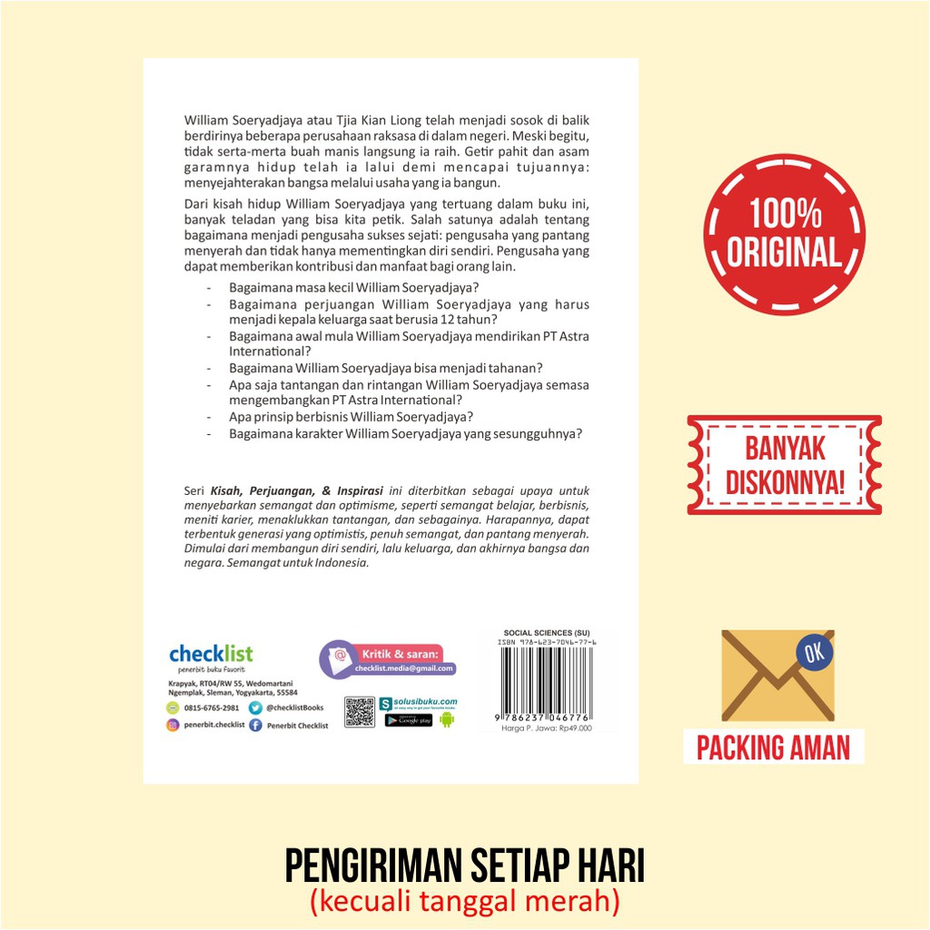 Buku Motivasi Biografi Kisah, Perjuangan, & Inspirasi William Soeryadjaya-5