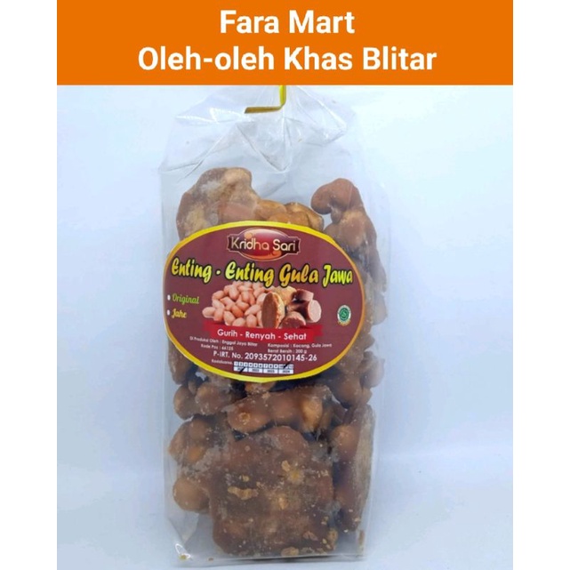 

ENTING ENTING GULA JAWA KRIDHA SARI KHAS BLITAR 200gr