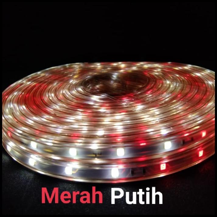 Lampu Led Strip Selang 2835 Rgb 10 Meter |Outdoor -Indoor| Merah Putih