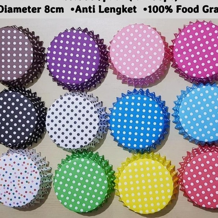 

kertas alas roti bulat laminasi 8cm motif