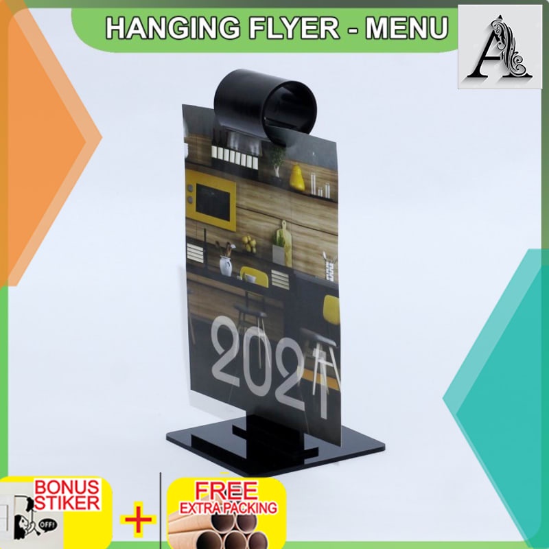 

Grosir Hanging Display Menu A5 - Menu Stand Resto