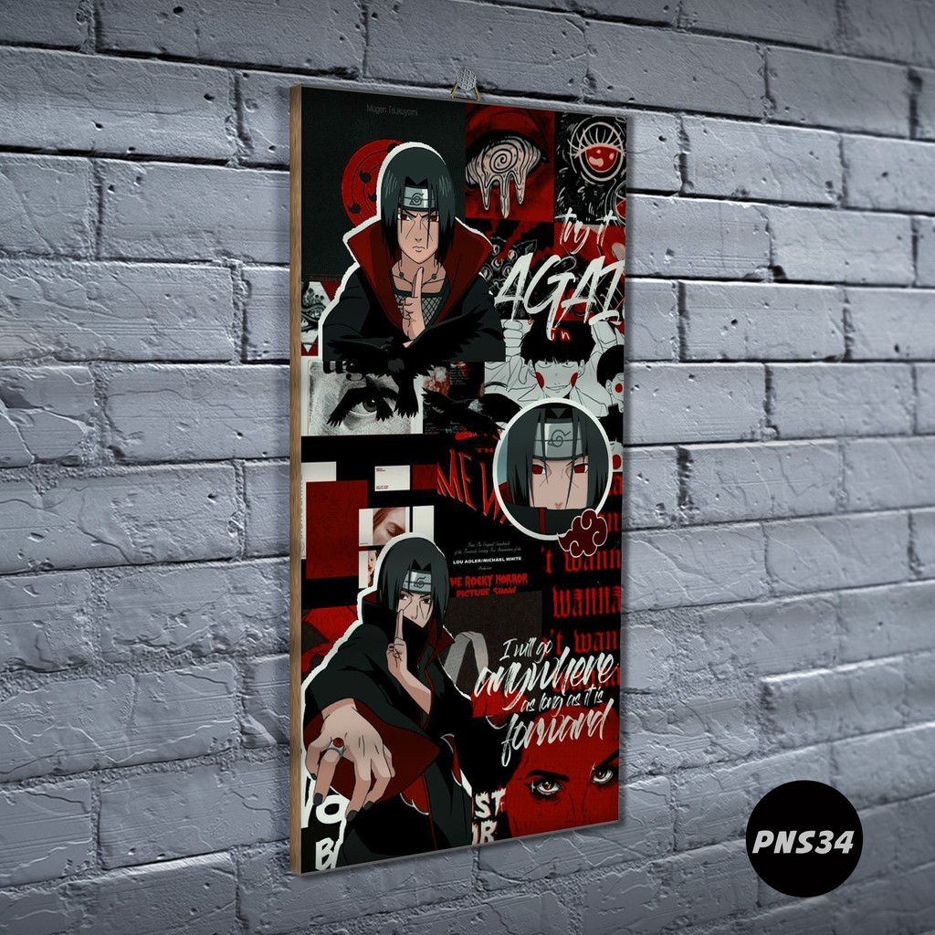Poster Kayu Naruto / Dekorasi Rumah /Poster murah/ Anime / desain / 2021 / gambar / PNS-PNS34
