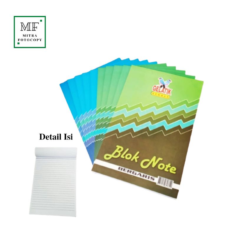

Blok Note Bergaris Gelatik Kembar