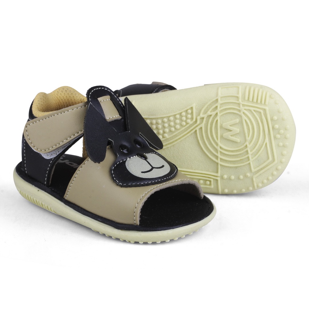 Sandal Bunyi anak unisex Hitam Kelinci SY2