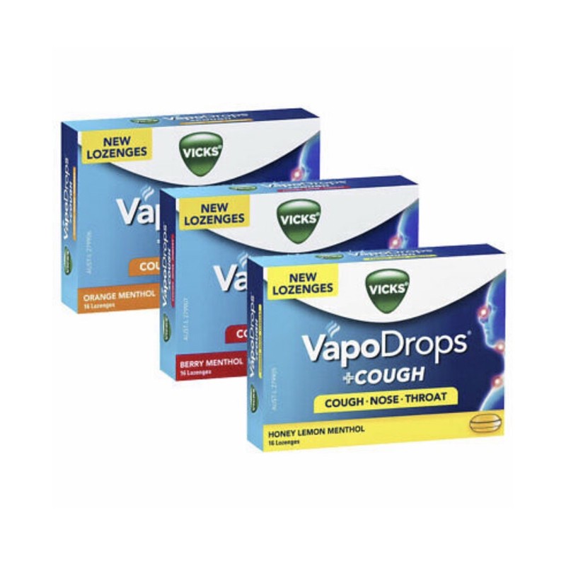 

vicks vapo drops + cough 16 lozenges