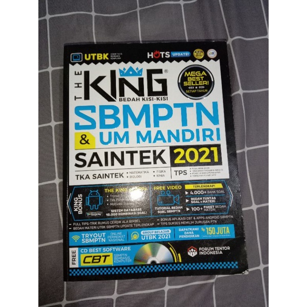 PRELOVED BUKU THE KING SBMPTN &amp; UM MANDIRI SAINTEK 2021
