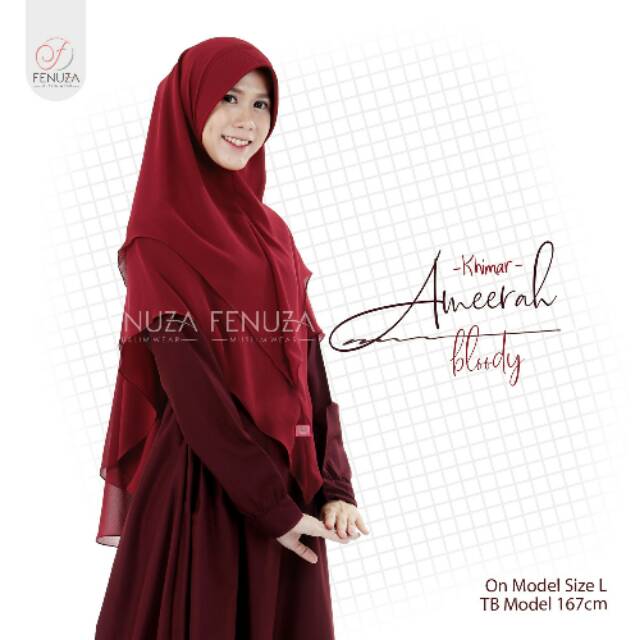 Khimar syar'i best seller Khimar Ameerah by Fenuza muslimwear