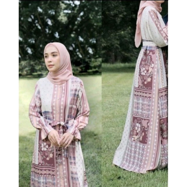 preloved Couple Vanilla hijab , Binar koko dewasa ,Binar dress ,Binar koko kids