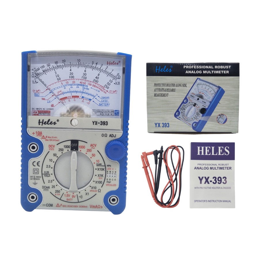 Multimeter Heles YX393 Multitester Analog YX-393 Tester Avometer