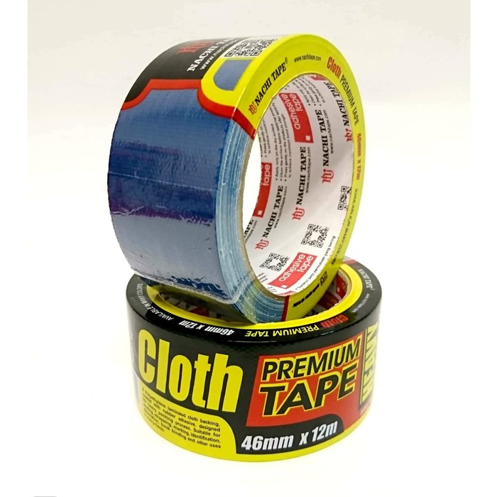 Lakban Kain Biru Nachi Cloth Tape 46 mm / 2 Inch x 12 meter / 46mm