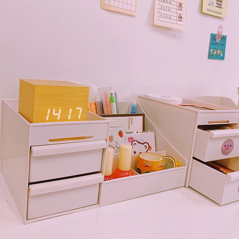 MARKAS  HL0124 Rak Kosmetik Kotak Penyimpanan Skincare Make Up Storage Box Organizer Serbaguna