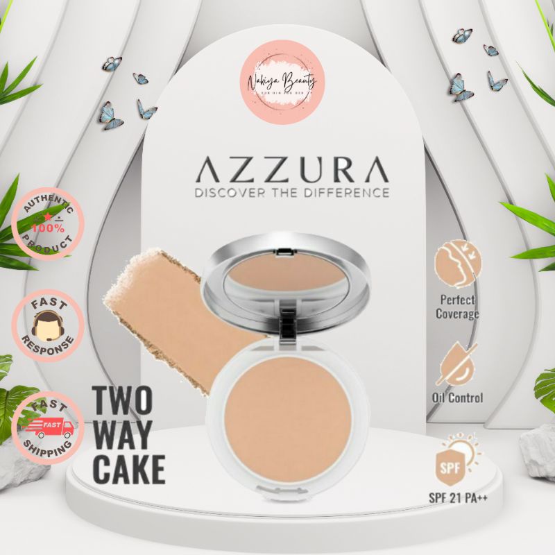 Azzura two way cake SPF 21 ++ | Two Way Cake | Bedak Two Way Cake
