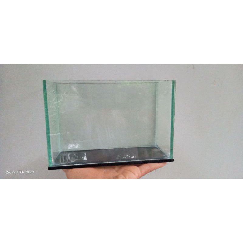 soliter kaca 20*8*12 Aquarium mini tempat ikan chana, cupang, guppy // akuarium // soliter kaca // A