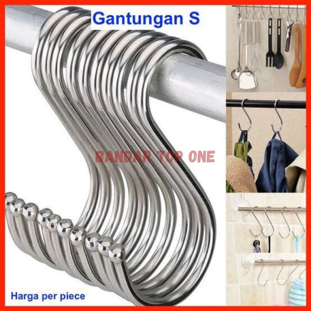 Gantungan S Chrome Stenlis