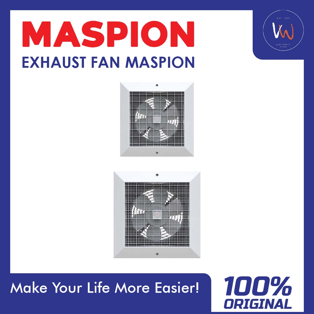 Exhaust Fan Maspion CEF-20 & CEF-25 Blower Dinding Ruangan Elektornik 30 Watt By Vw_electronicstore