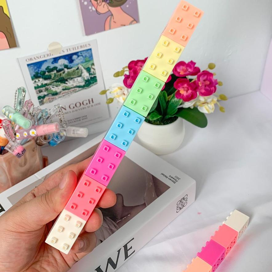 

Ready Stock!! Highlighter Lego mainan Warna pastel neon rubik 6 pcs stabilo mini lego termurah kekinian KADO UNIK .!!!