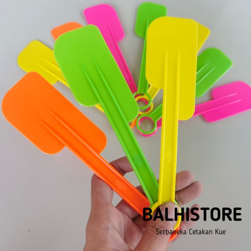 BLS023 Spatula Plastik Warna Warni