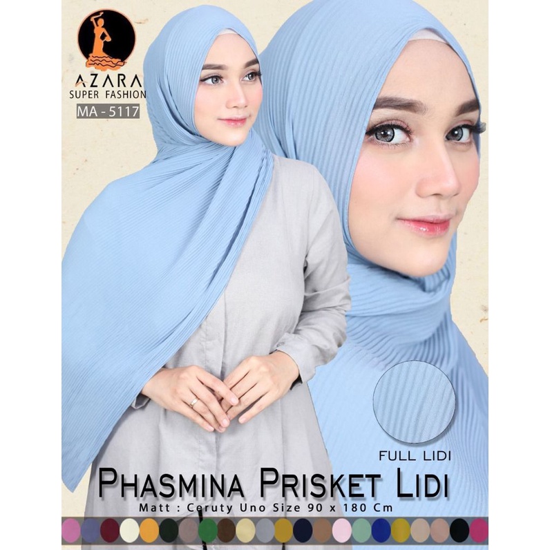 PASHMINA PLISKET LIDI  {90 X 180} AZARA-1