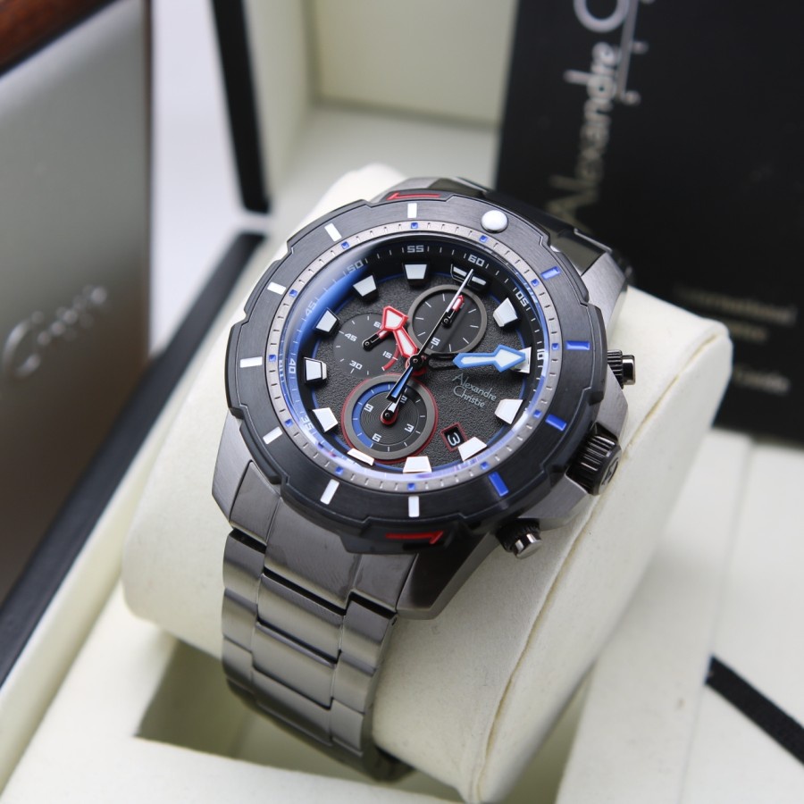 JAM TANGAN PRIA ALEXANDRE CHRISTIE AC 6606 RANTAI ORIGINAL GARANSI RESMI 1 TAHUN