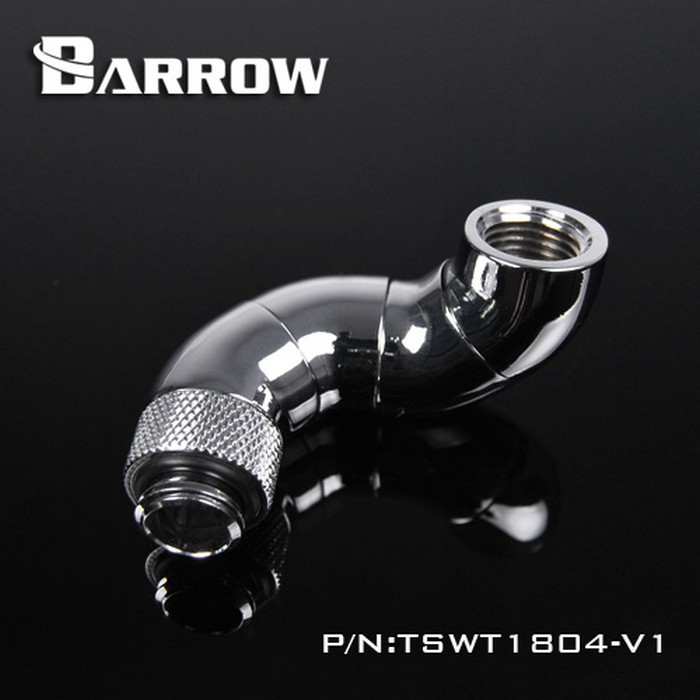 BARROW TSWT1804-V1 180 Snake 4-Way Rotary Adapter M-F Silver