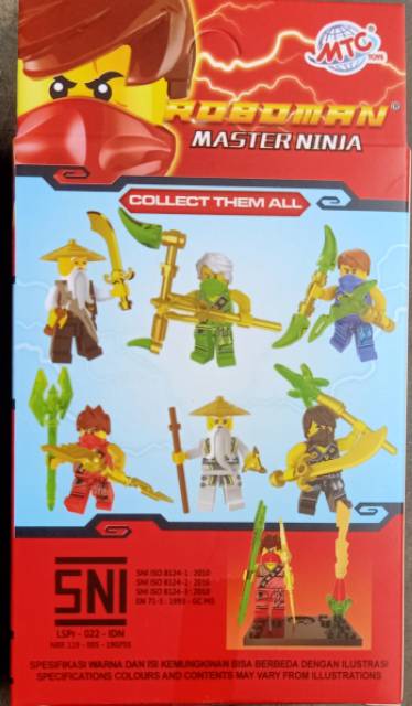 MC319 Legoo box karakter master ninja lego roboman mainan edukasi terlengkap &amp; termurah kevin toys