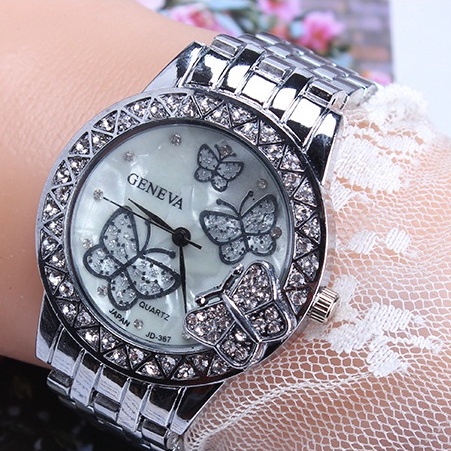 Jam Tangan Wanita J9 Kupu-Kupu Full Stainless Steel Original 100% Tahan Air dan Anti Karat/Jam Tangan Wanita Import Berkualitas/Bisa Bayar Ditempat