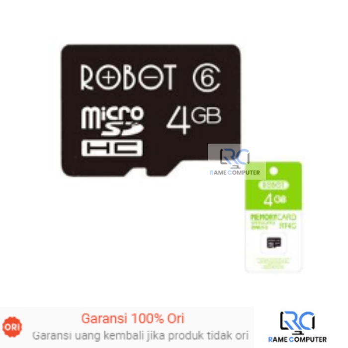 ROBOT MICRO SD CARD 4GB TF MEMORI ORIGINAL