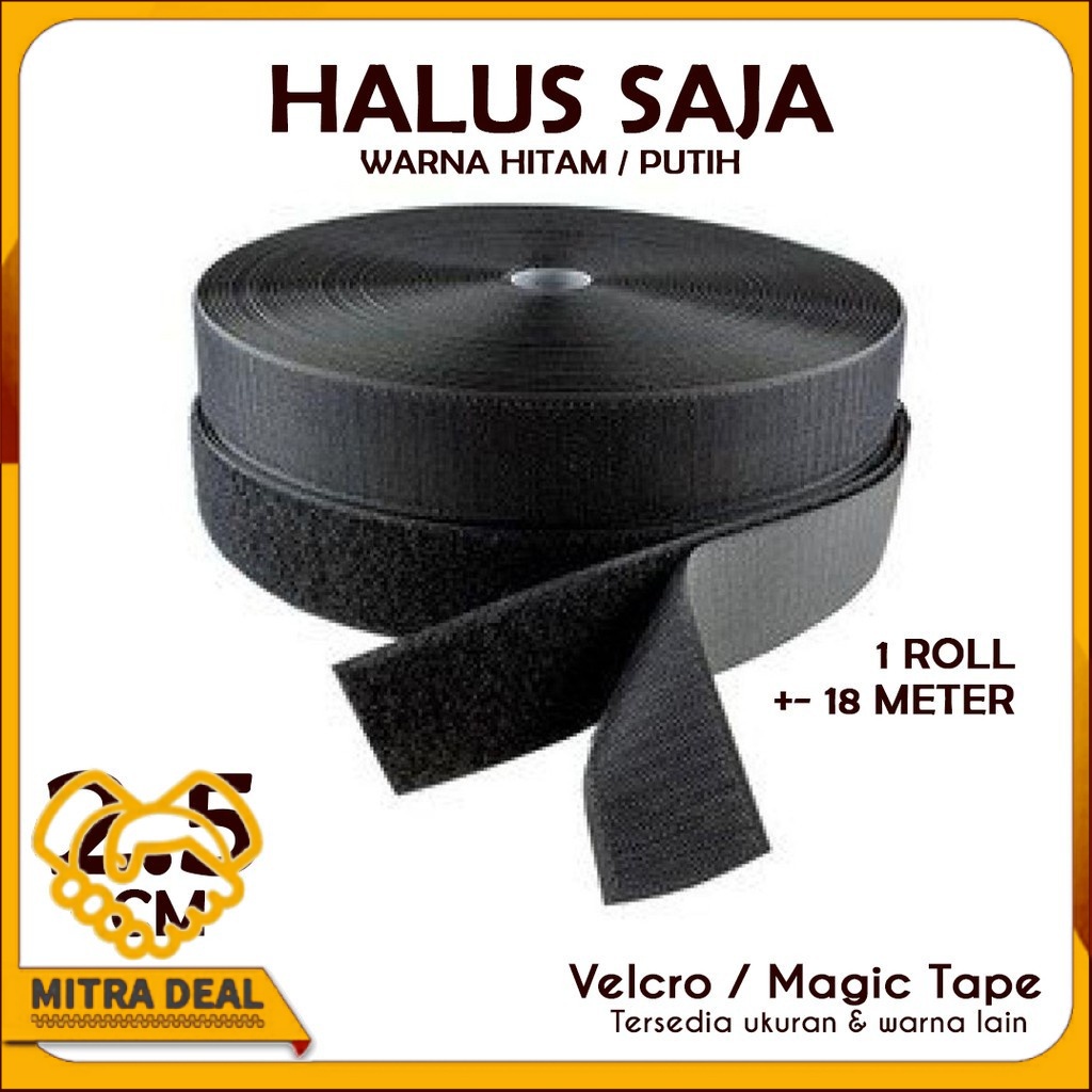 

[COD] VELCRO 2,5 CM MAGIC TAPE HALUS 18 METER