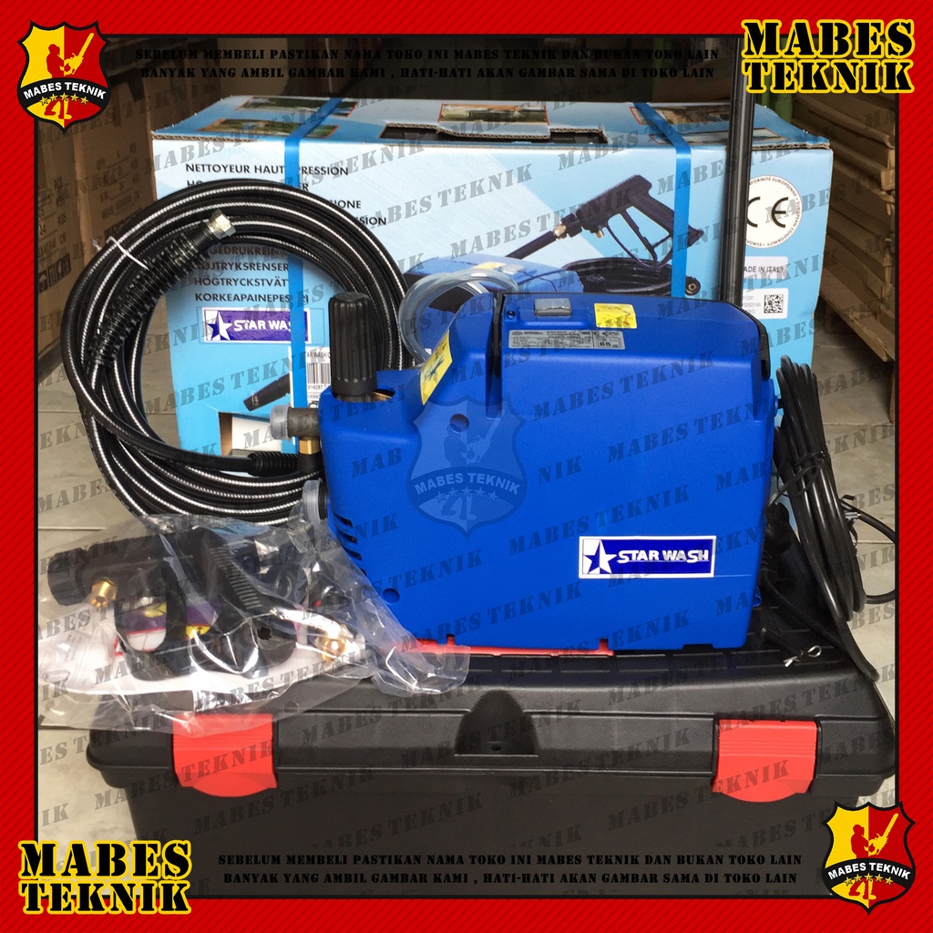 LAKONI STARWASH - ANNOVI - MESIN STEAM CUCI AC - AC JET CLEANER - KOTAK + SELANG + TEMBAKAN KOMPLIT