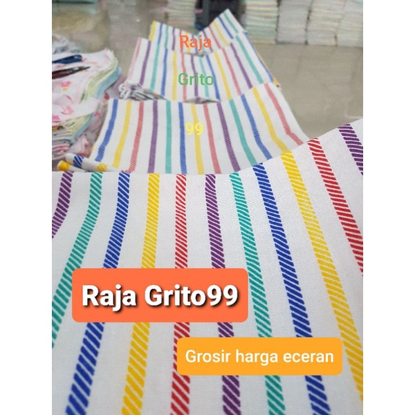 Lemek Lorek Bayi JUMBO 55x50 (Grosir 12pcs) Alas ompol bayi XXL / Lemek lorek pelangi Super besar (extra Jumbo) / lurik Rainbow