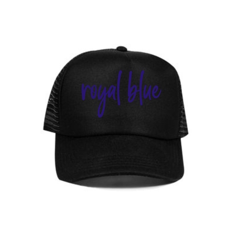 Topi Trucker royal blue