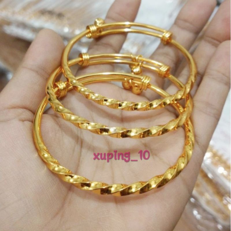 Gelang tangan dewasa xuping gold isi 3 pcs