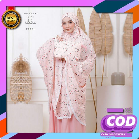 Mukena Setelan Dewasa Bordir Zayna Rayon Premium Mukna Kekinian Mukna  Mukena Dewasa Rayon 2In1 Id