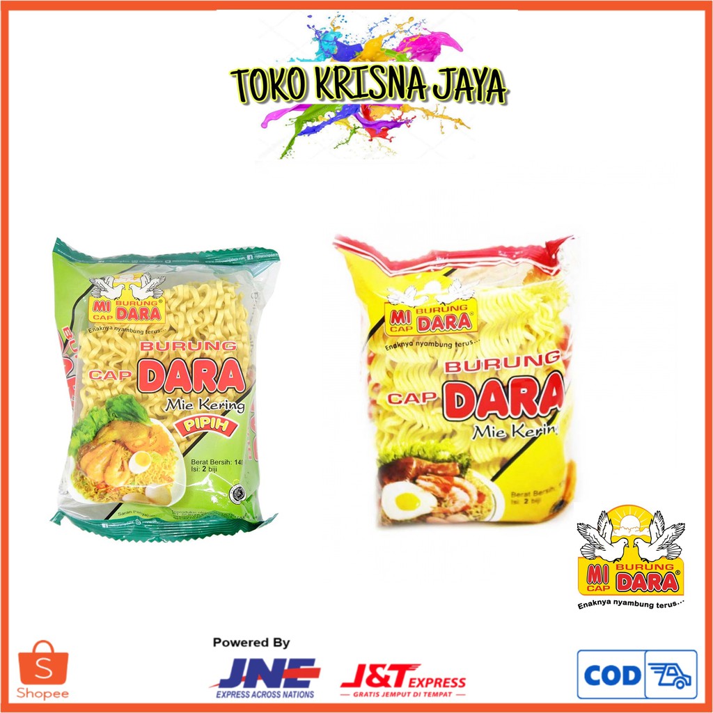 

MIE BURUNG DARA PIPIH | KUNING | MIE KERING INSTANT 4 PCS X 136 GR