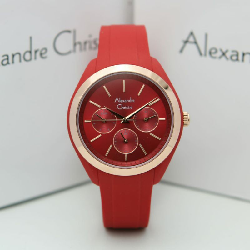 ALEXANDRE CHRISTIE AC 2833 WANITA RED ROSEGOLD