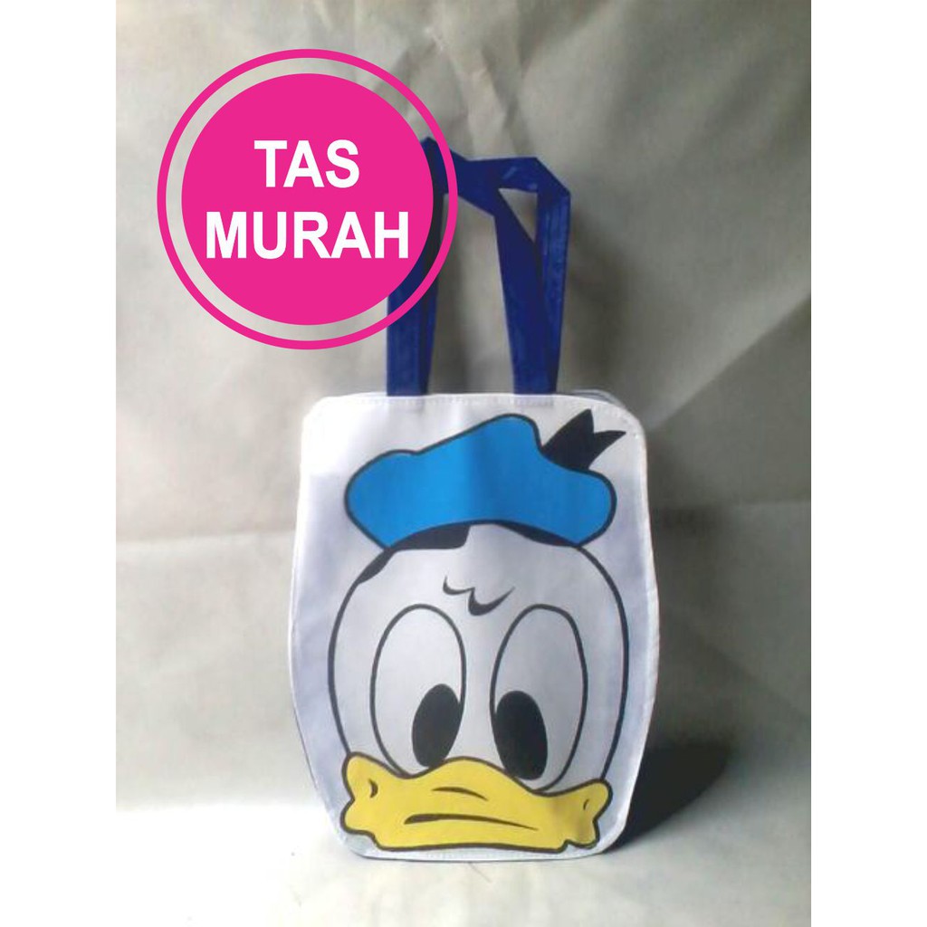 Tas Ultah Donal Bebek Karakter Kepala Kartun Jinjing Lucu Shopee Indonesia