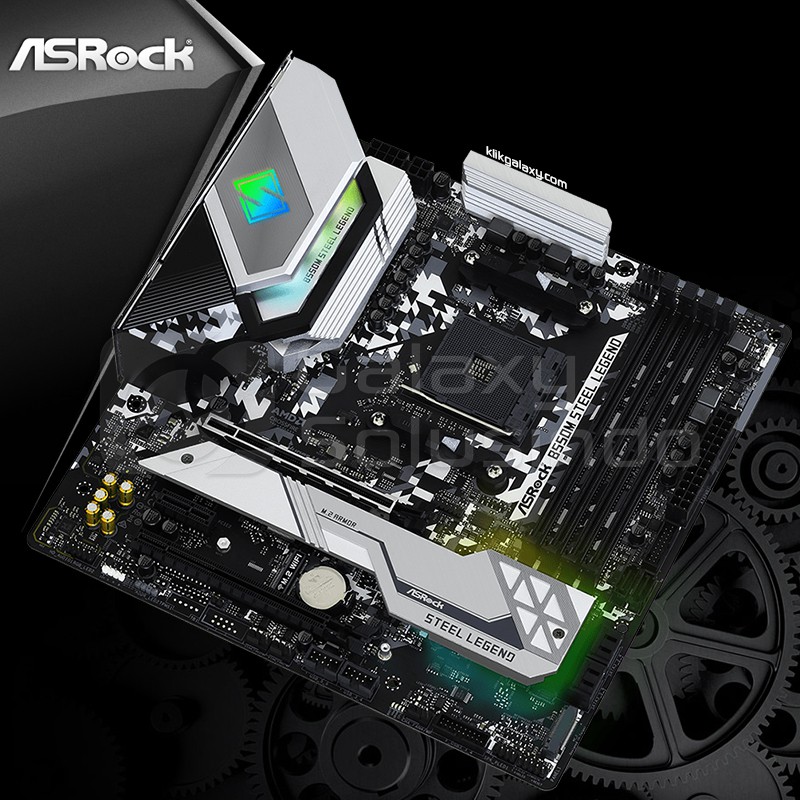 ASROCK B550M STEEL LEGEND (AM4, AMD B550, DDR4) Motherboard AMD