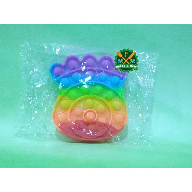 Mainan Fidget Pop it BTS Lucu Melatih Gerak Motorik Anak SNI XB001 004-6