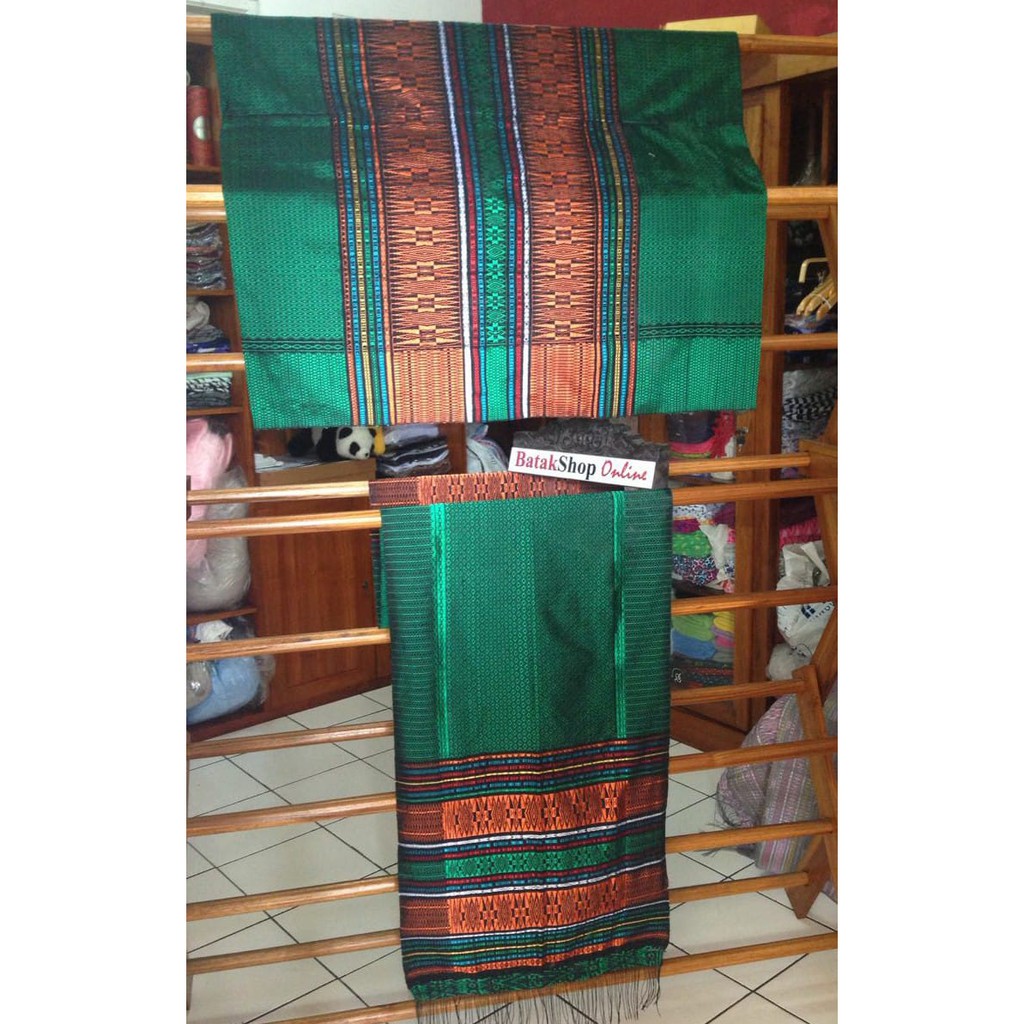 Tumtuman Hijau Orange | Songket Tarutung | Songket Pengantin