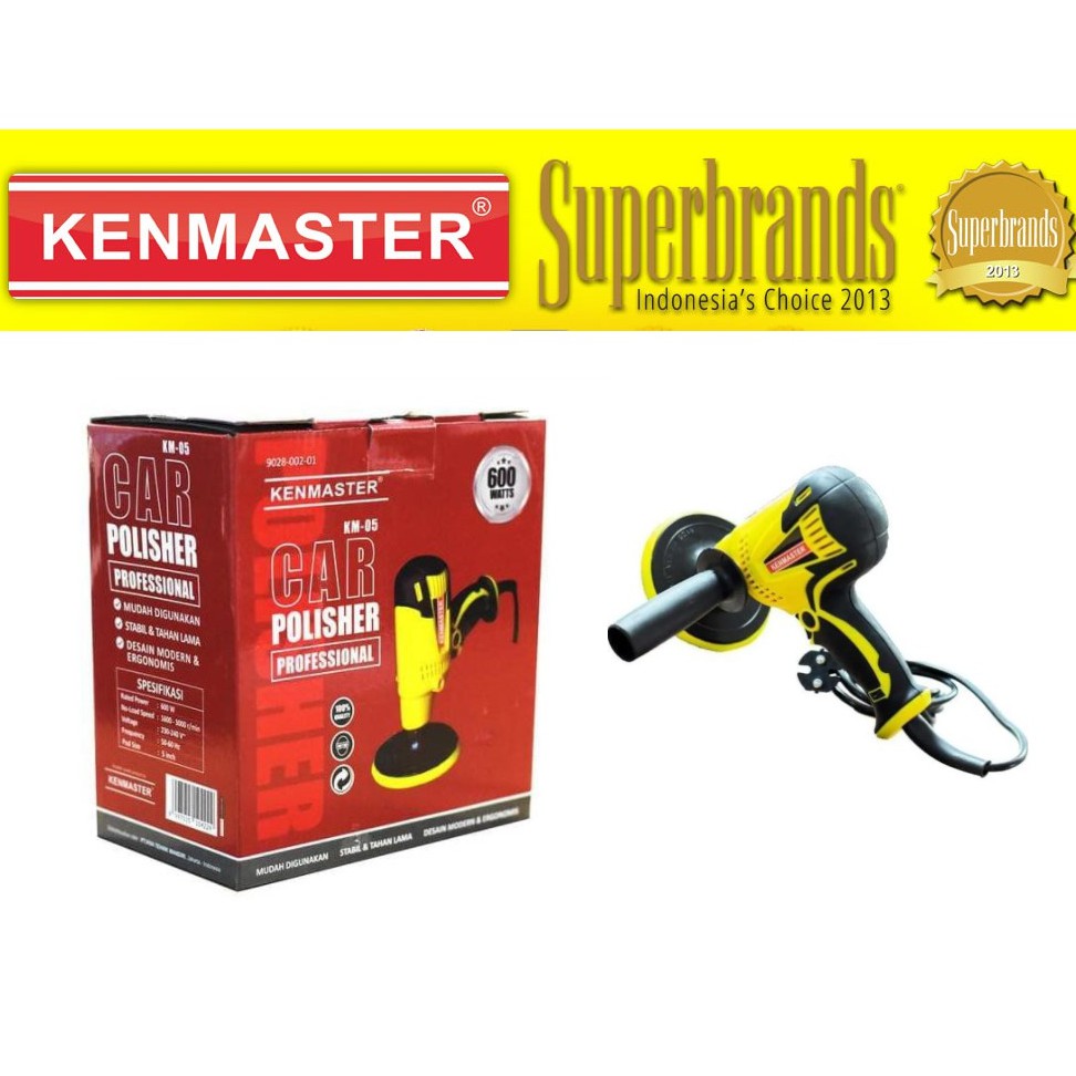 Kenmaster Polisher / Mesin Poles Body Mobil 5 Inch With Control Speed