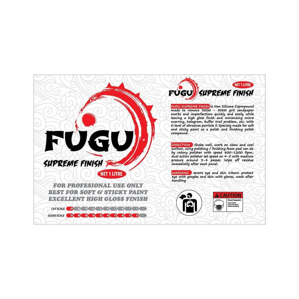 FUGU Supreme Finish REPACK Kompon Halus Polish untuk Soft Paint Cat Lengket MURAH