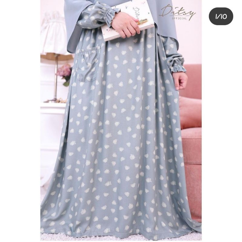 Pesanan Ditsy februari Teh Indra Leo sage Riven jade Cactus maroon Lilura black tencel Veil buttermi