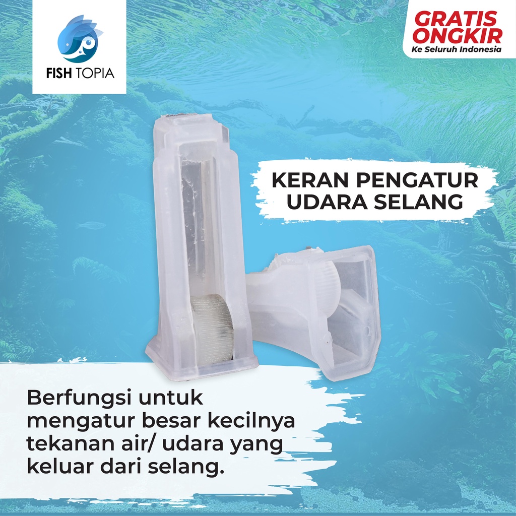 Kran Keran selang aerator keran infus pengatur udara aquarium regulator udara KRAN INFUS