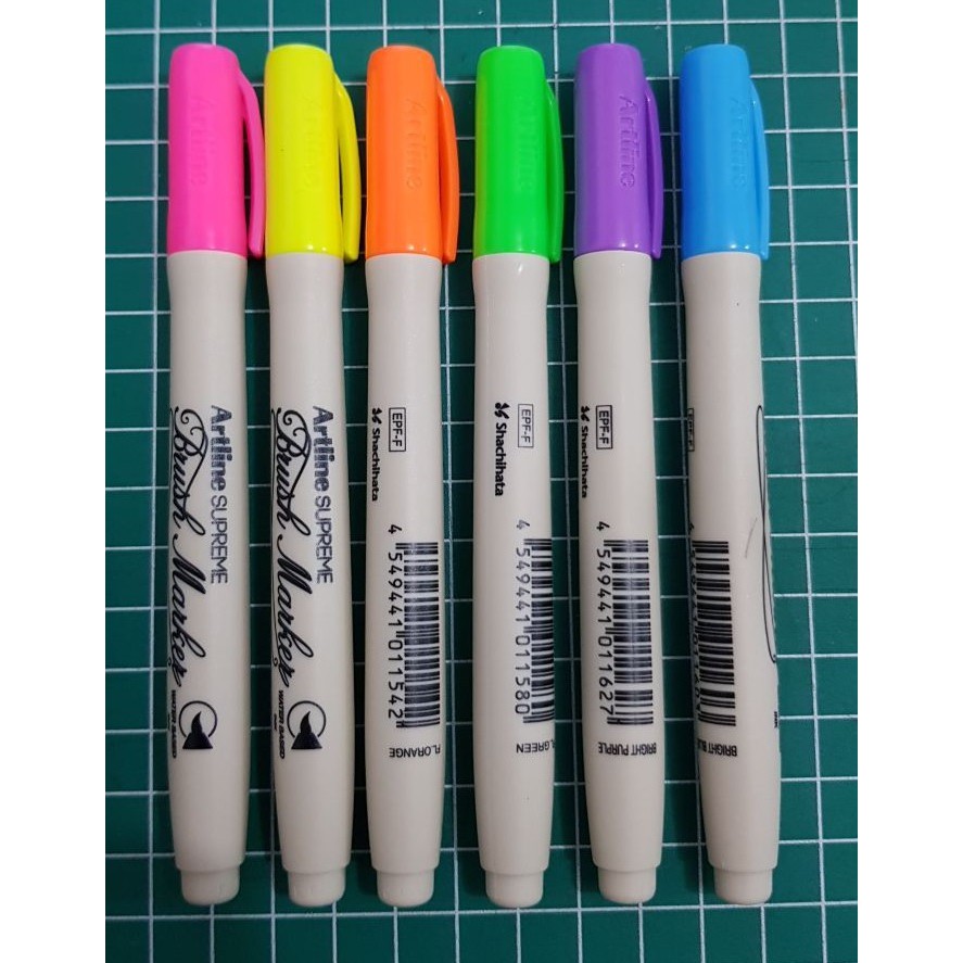 

Artline Supreme Brush Marker / Art Calligraphy Lettering Coloring Pen (6 Warna baru)