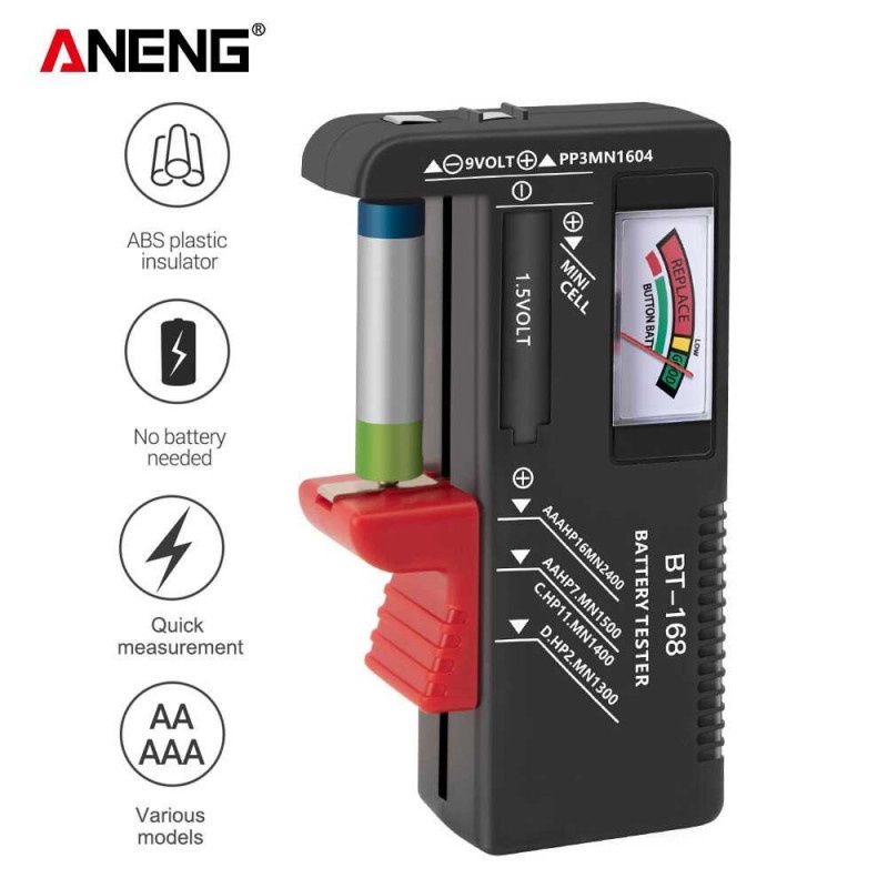 Penguji Kapasitas Baterai Tester Capacity Checker Display Analog