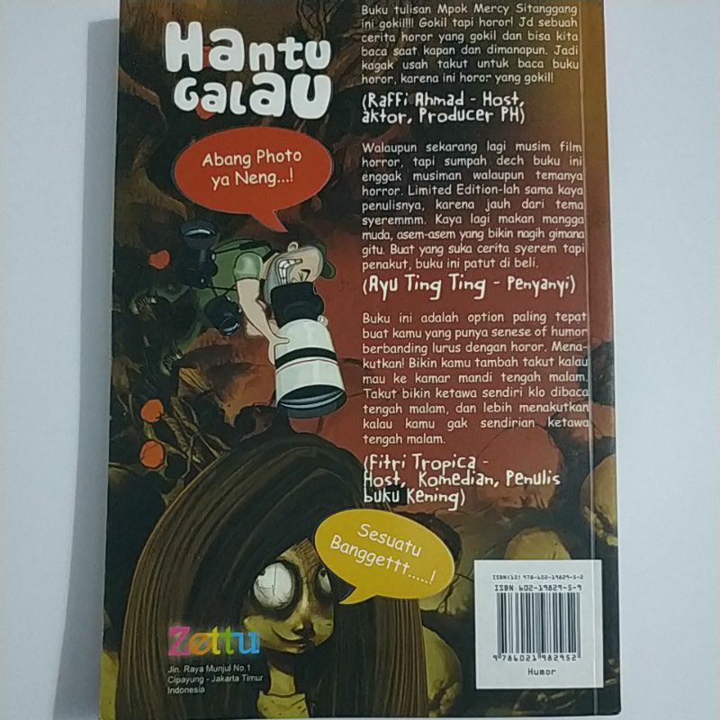 Novel Fiksi Misteri ' Hantu Galau '-1